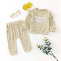 Men's And Women's Waffle Long-sleeve Suit