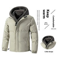 Fake Two Pieces Loose Padded Coat Men