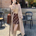 Women's French-style Mid-length Knitted Cardigan