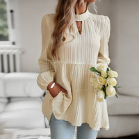 Shirt Women's Independent Stand Elegant Long-sleeved Top