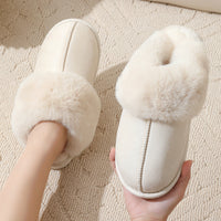 Large-sized Cotton Slippers For Women Autumn And Winter Couple's Style