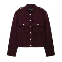 Women's Fashionable Casual Single Breasted Jacket