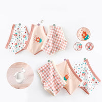 Children's Underwear Female Three Four Corners Pure Cotton Baby Little Girl