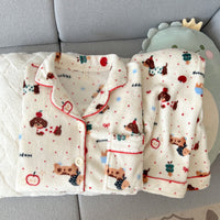 Thickened Coral Fleece Pajamas For Women