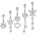Five-piece Set Navel Stud European And American