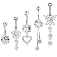 Five-piece Set Navel Stud European And American
