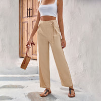 SpringSummer Drapey Straight-Leg Pants Female