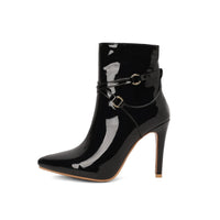 Women's Plus-size Boots With Pointed Toes And Stiletto Heels
