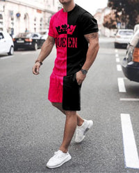Men's Loose Casual Short Sleeve Suit