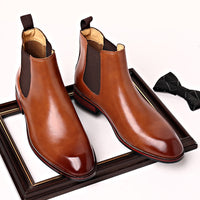 Chelsea Boots Men's Autumn Breathable Pointed Toe