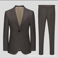 Italian Naples Men's Business Formal Casual Suit