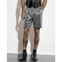 Men's Shiny Sequins Straight Shorts