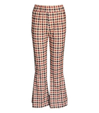 Womens Flare Pants High-Waisted Slim-Fit Trousers Printed Wide-Leg Pants