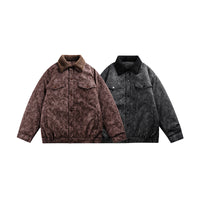 Non-hooded Multi-pocket Cotton-padded Casual Retro Baggy Coat