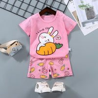 Boy's Summer Cotton Short Sleeve Suit