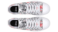 Fashion Printed Couple High Top Canvas Shoes