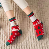Women Casual Winter Christmas Socks Thickened David's