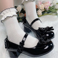 Round-toe Ballet Flats With A Bow, Perfect For Pairing With Any Skirt