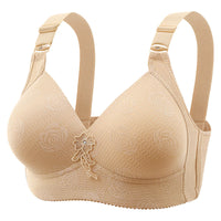 Jacquard Four Rows And Three Buckles Full Cup Thin Bra