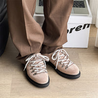 Heighten Casual Shoes British Style Retro Workwear