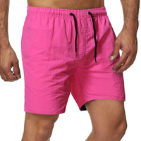 Summer Men's Shorts Candy Color Waterproof Quick-drying Knee Length Pants