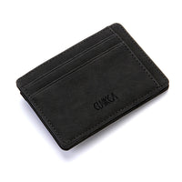 PU Creative Men's Magic Wallet Flip Card Holder