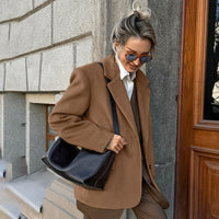 Loose Suit Woolen Coat