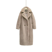 Womens Long Cashmere-Like Coat