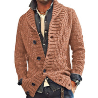 Polyester Men's Long-sleeved Thick Needle Sweater Sweater