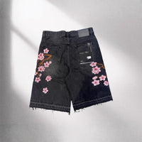 Retro European American Style Anti-old Casual Slim Shorts