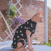 Hairless Cat Pet Ice Silk Cooling Four-Legged Belly-Covering Shirt Short-Sleeve Vest
