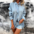 Women's Single Row Multi-buckle Shirt Top