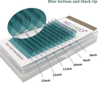 Single Colored Eyelashes Two-tone Gradient 007 Purple