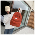 Students' Campus  High School Students' Corduroy Backpack