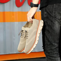 Summer New Dad Shoes British Style Trendy Running Breathable Mesh Surface Shoes