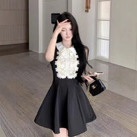 French Chic Lace Camisole Dress Womens Waist-Cinching Sleeveless