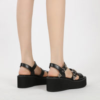 Women's Flat Platform Shoes High Heel Sandals