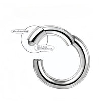 Titanium Steel Closed Lip Ring Human Body Piercing Accessories