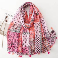 Creative Chinese Style Cotton And Linen Scarf