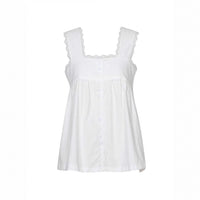 Casual Square-neck Retro Court-style Playful Sleeveless Vest