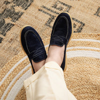 Men's Summer Casual Round Head Suede Shoes