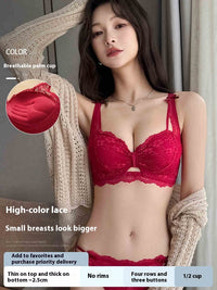 Women's Traceless Vest Gather Comfortably Side Drawing Bra