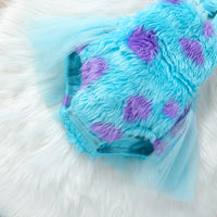Children's Cute Fur Crawling Suit Jumpsuit
