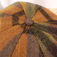 Korean Style Color Matching Plaid Beret Fashion Artistic Sunshade