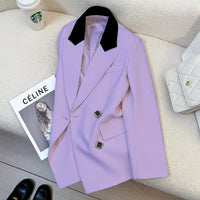 Fashionable Chic Beige Suit A Versatile Professional Blazer For The Office