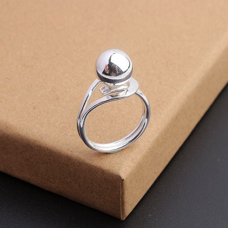 Pure Silver 990 Smooth Opening Ring