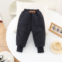 Boy's Cotton Trousers Winter Casual Pants Baby