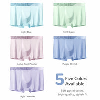 Men's Ice Silk Boxer Briefs Breathable, Moisture-Managing, Ultra-Soft Comfort Underwear For Summer