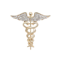 Retro Alloy Oil-Drip Serpentine Animal Brooch Angel Wings Snake Pin Corsage