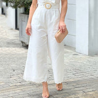 Women's Sleeveless Round Neck Fashion Casual Jumpsuit
